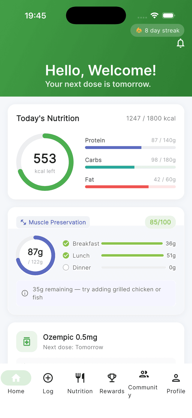 GLP Together app home screen
